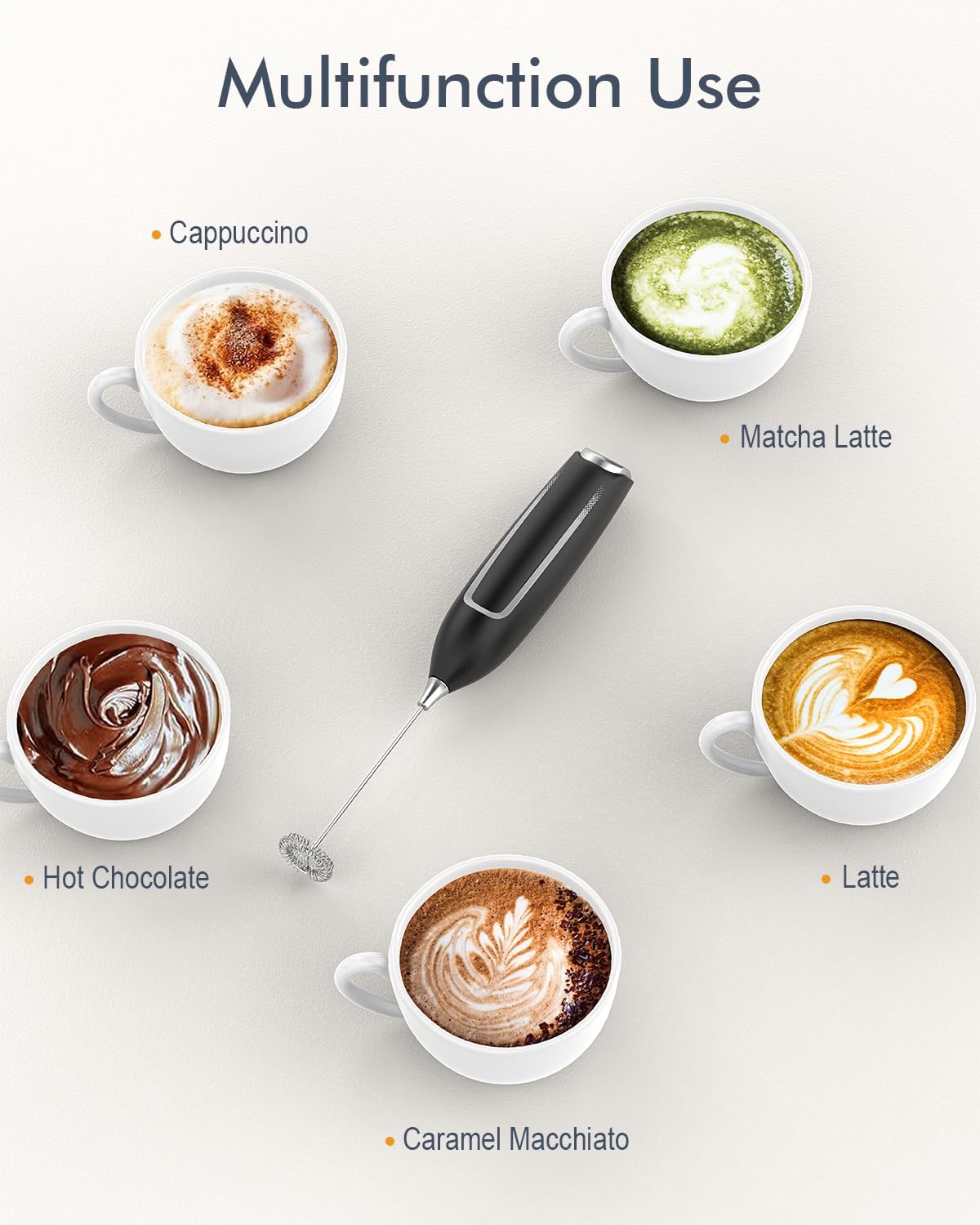 JIMYIU foam texture forms rich crema in coffee.