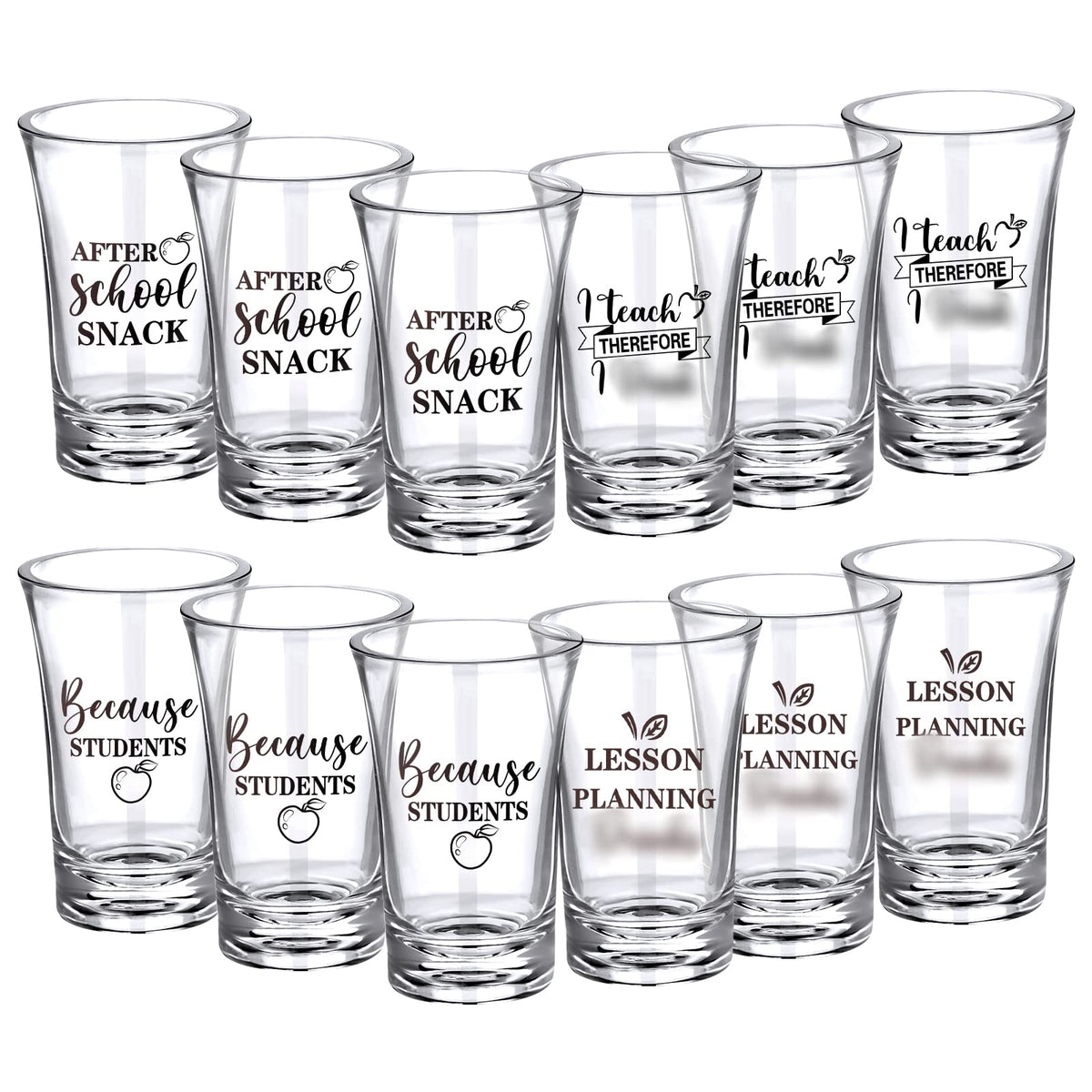 Jinei teacher shot glass style A with a sturdy base for stable use