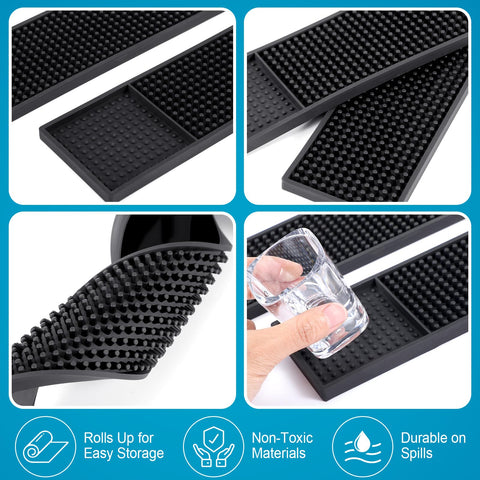 Durable, stackable Jingmore bar mats for high-traffic counters and daily use
