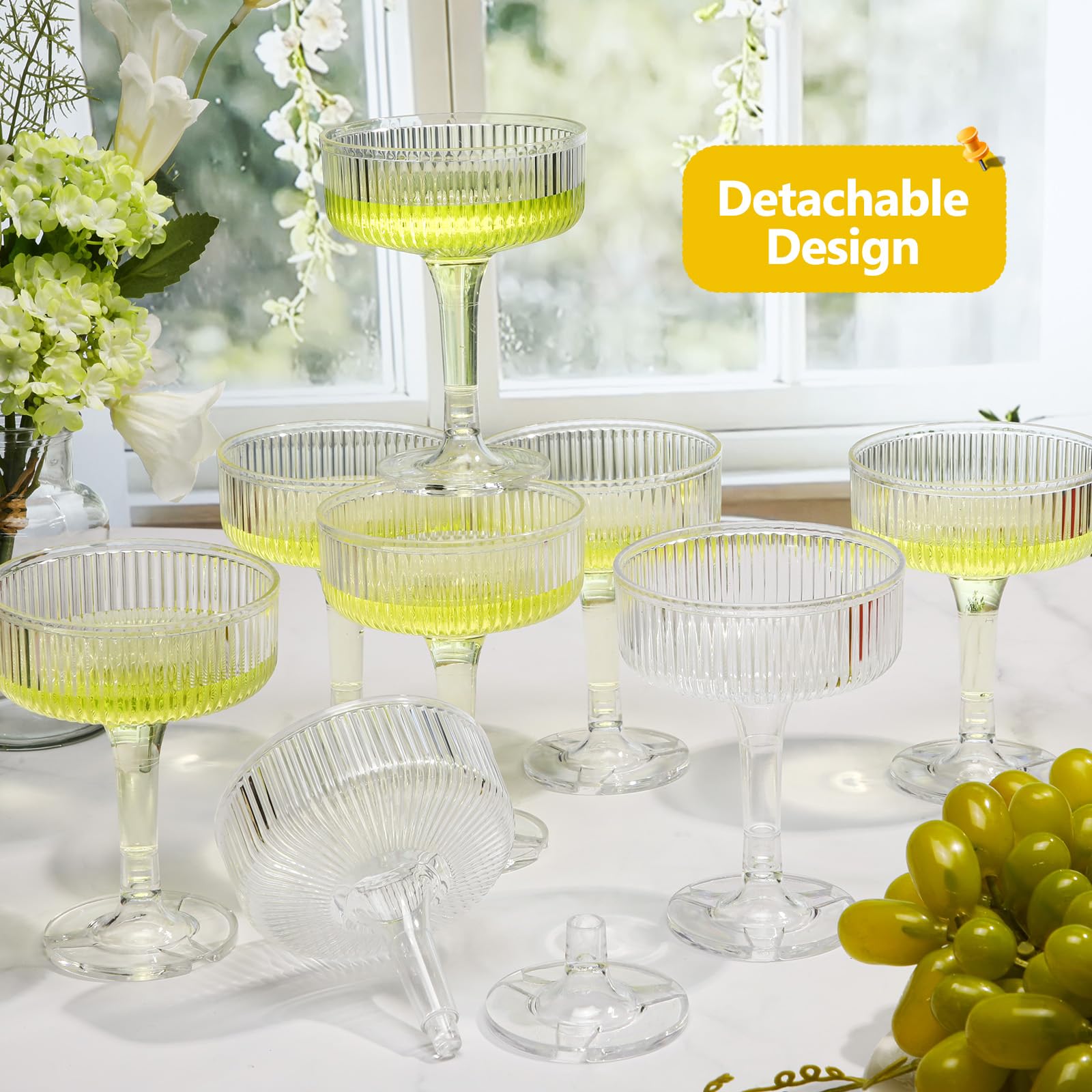 Jingmore clear 7 oz cups emphasize drink colors for festive presentations