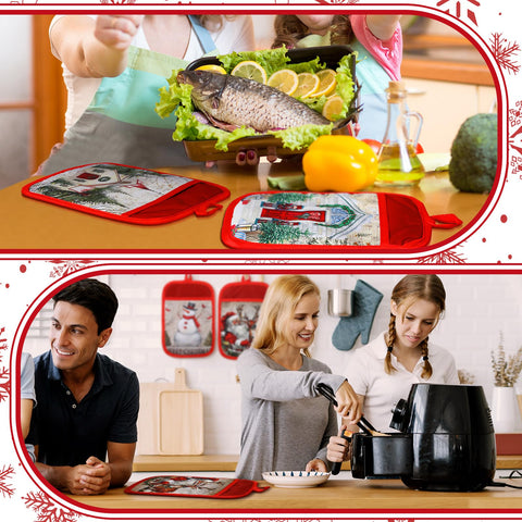 Jingmore cotton pot holder fabric, soft yet heat resistant for baking and roasting.