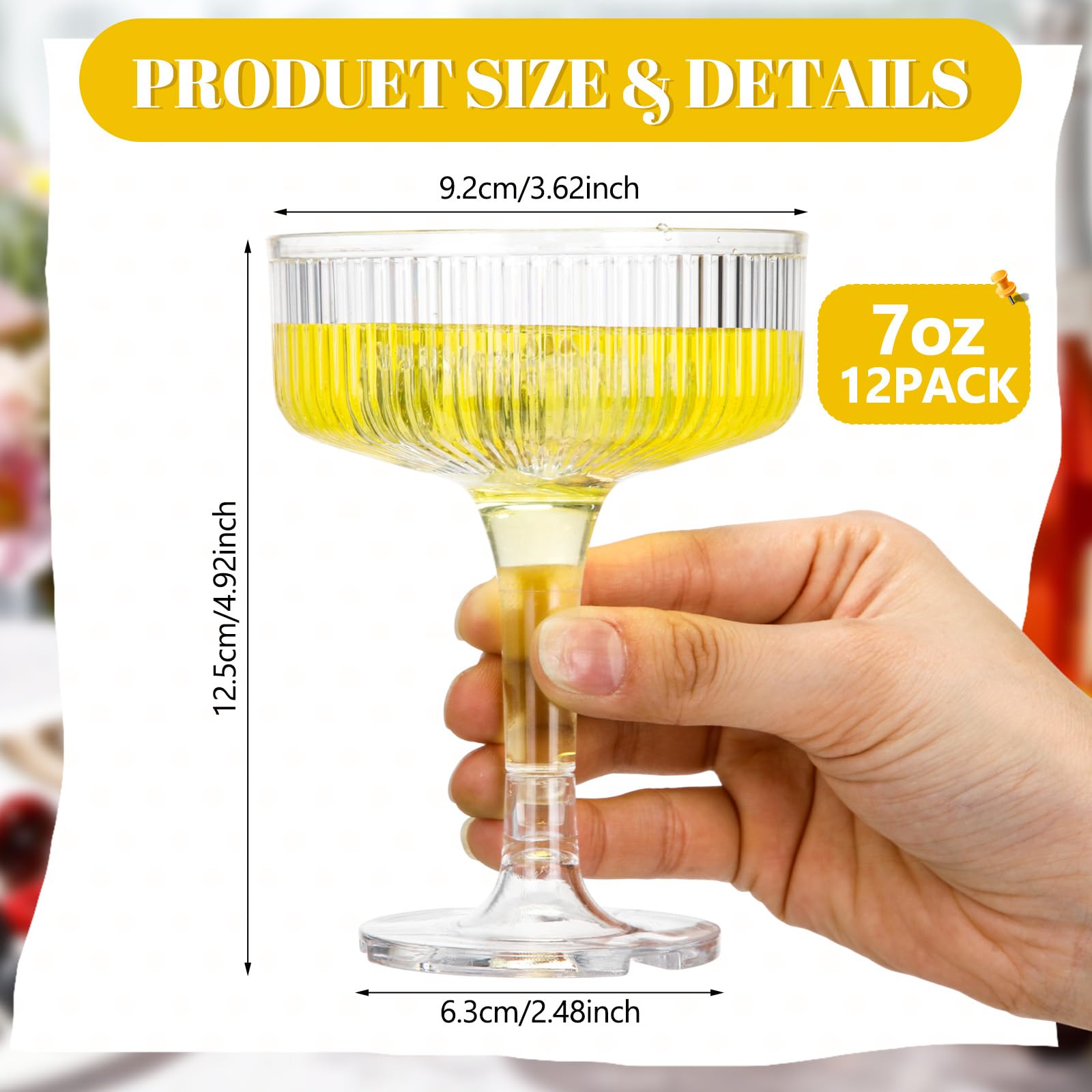 Jingmore disposable plastic coupe glasses ensure quick cleanup after events