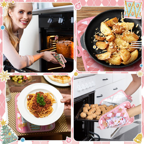 Jingmore pocket oven mitt image highlights integrated pocket for easy grip