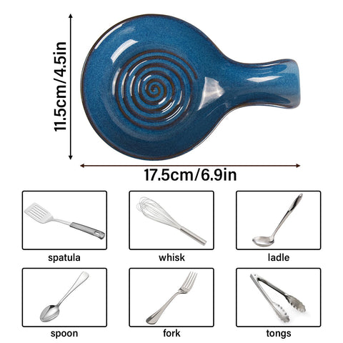 JINIHFW ceramic spoon rest highlights heat resistance for busy cooking sessions