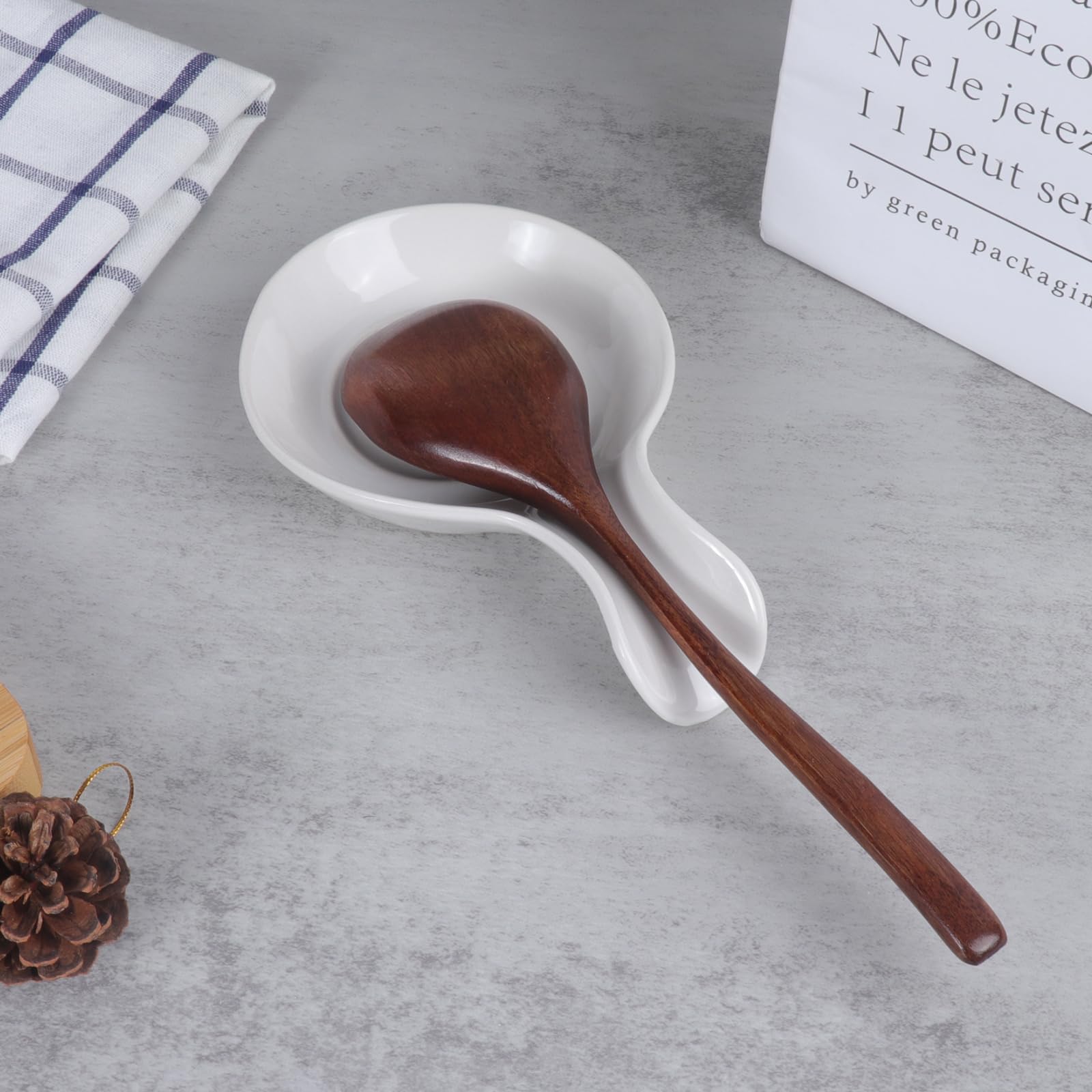 JINIHFW compact spoon rest fits small counters and islands