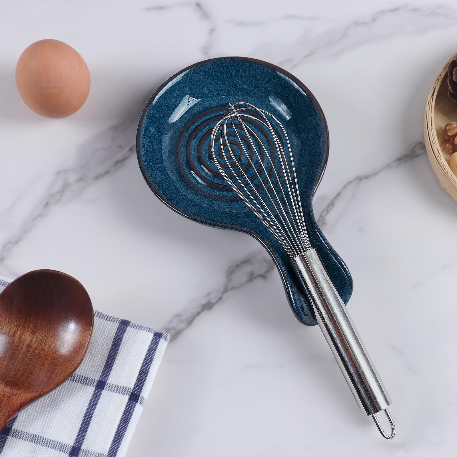 JINIHFW dishwashing-safe spoon rest simplifies cleanup after meal prep