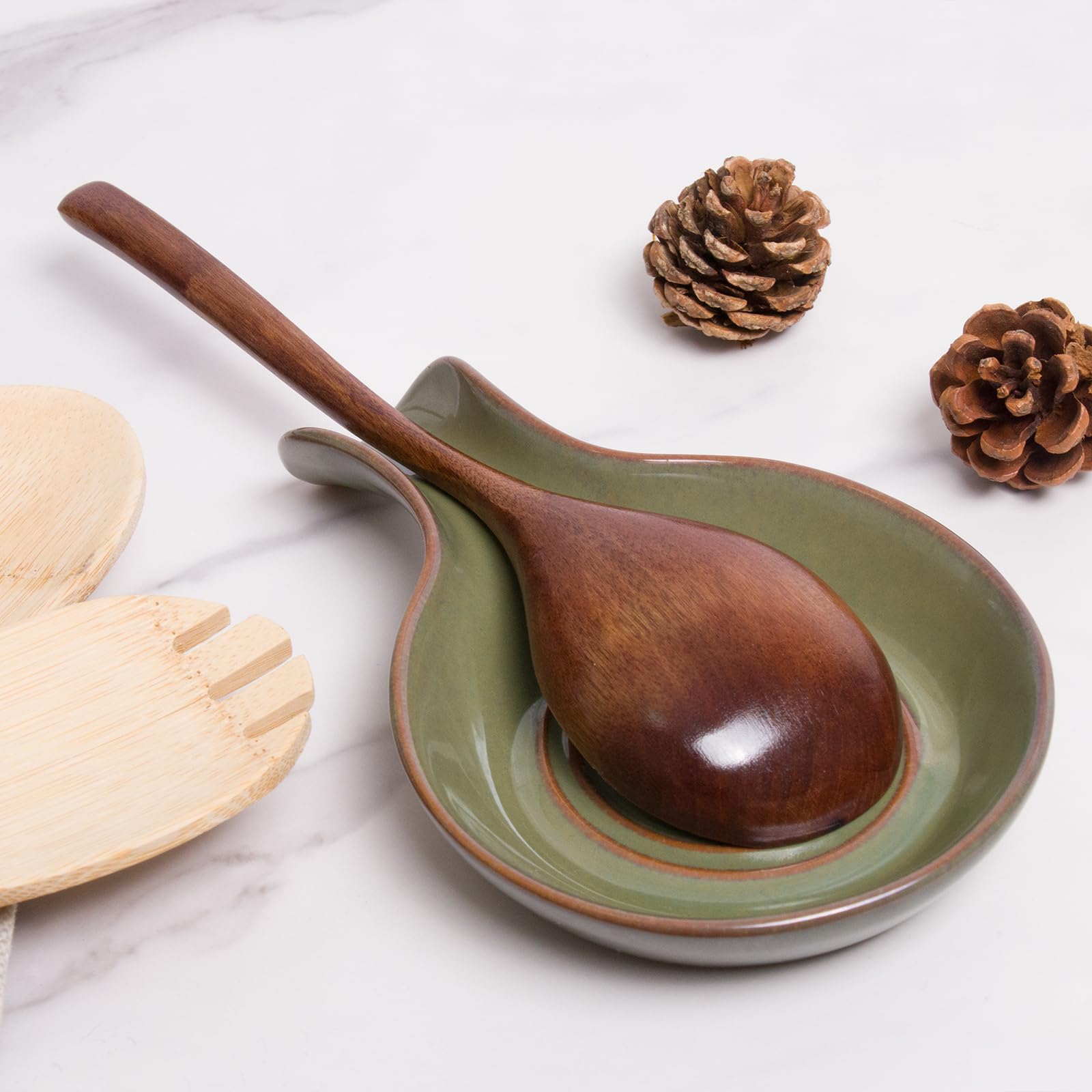 JINIHFW heat-resistant spoon rest protects countertops during cooking