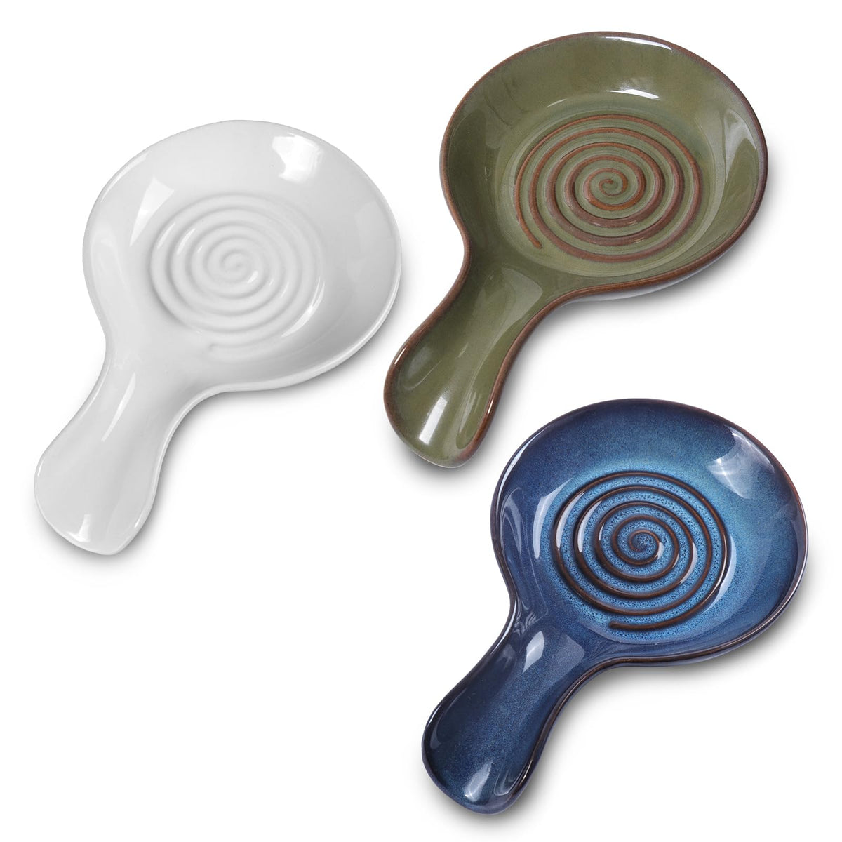 JINIHFW spoon rest on stovetop with swirl design keeps utensils tidy and accumulates drips