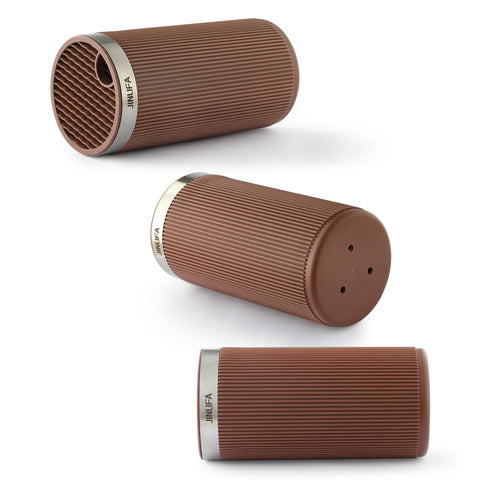 JINLIFA interior bristle insert securely holds blades for quick, safe access.