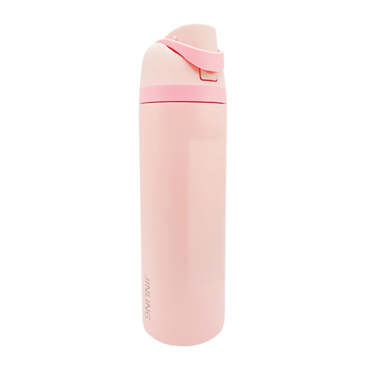 JINLING 24oz insulated bottle with straw for on-the-go hydration.