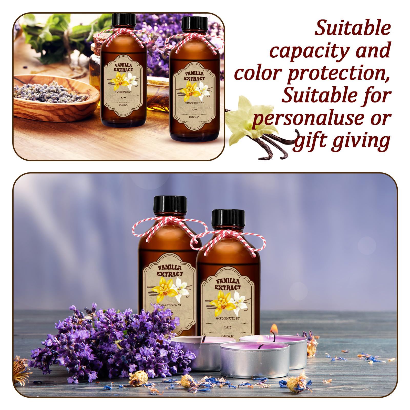 JINSILU kit includes labels, a funnel, and cotton rope for gifting.