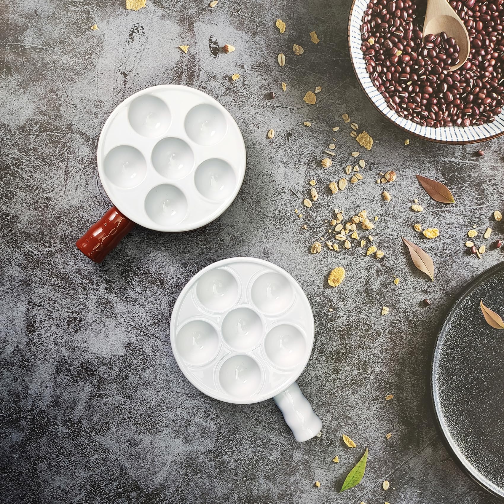 Jinsongdafa deep-groove pan design preserves sauces while roasting meats and seafood.