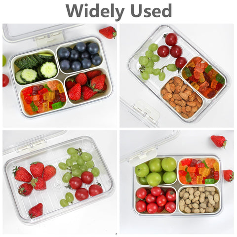 JINZORE snackle box clear compartments showcase contents at a glance.