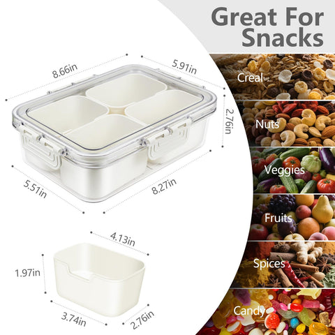 JINZORE snackle box inner tray dishwasher-safe for easy cleaning.