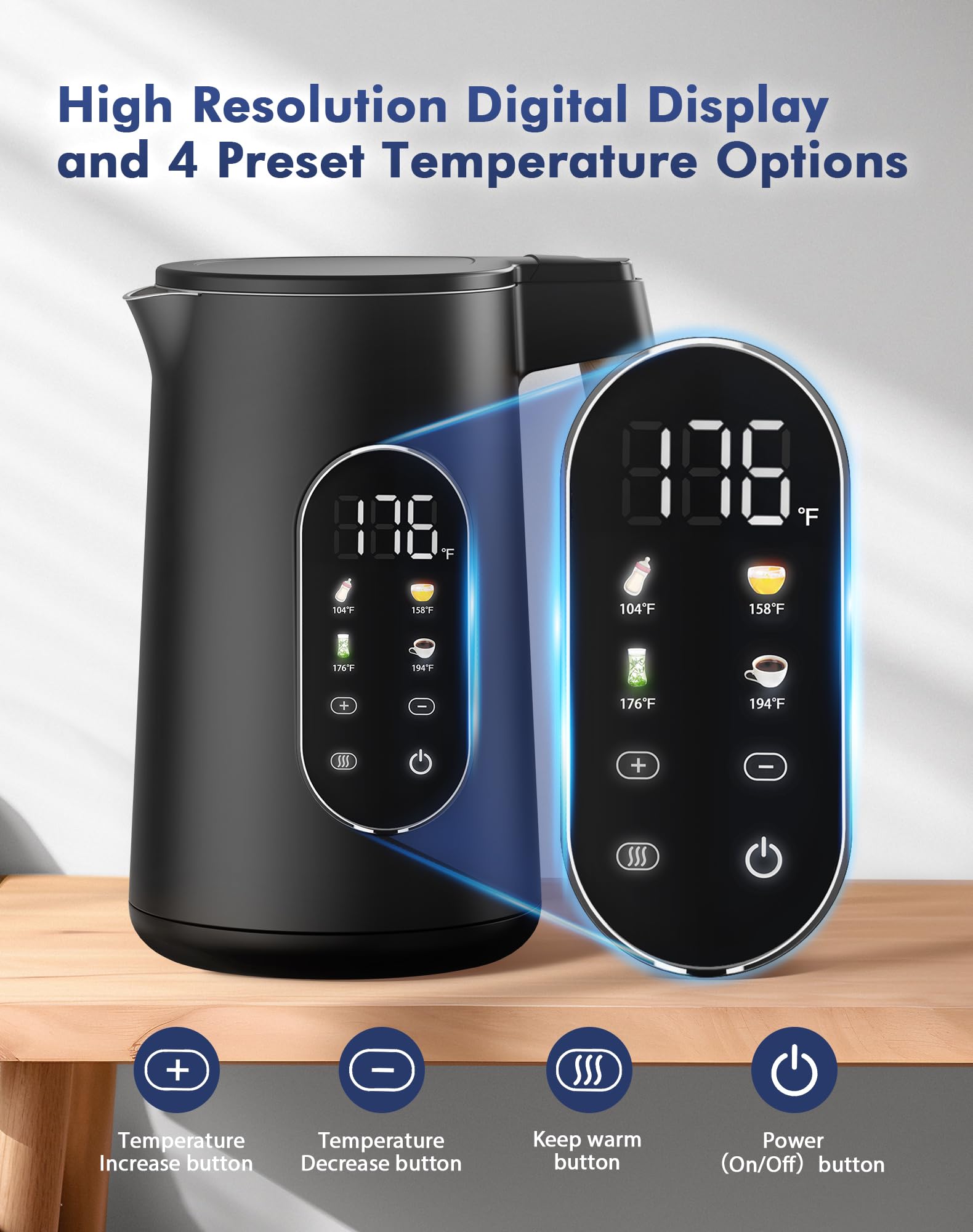 JIPPCL kettle pours hot water into cup, ideal for tea.