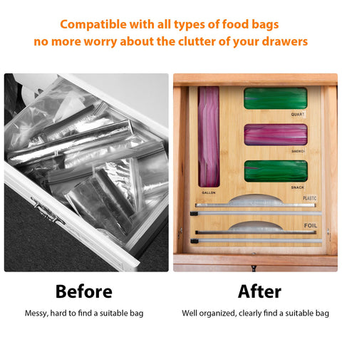 Jitner foil wrap dispenser with cutter keeps kitchen wrap tidy and ready.