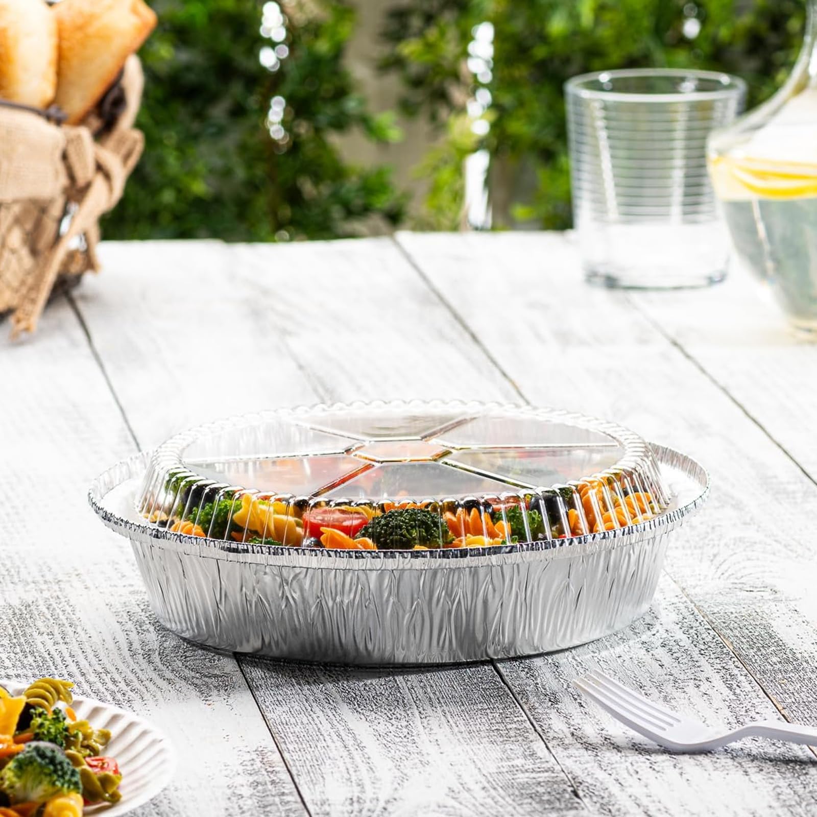 JIUMO clear lid view shows contents, aiding meal prep.