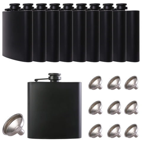 JIUZHU hip flask 6oz pack - compact carry for travel and gifting.