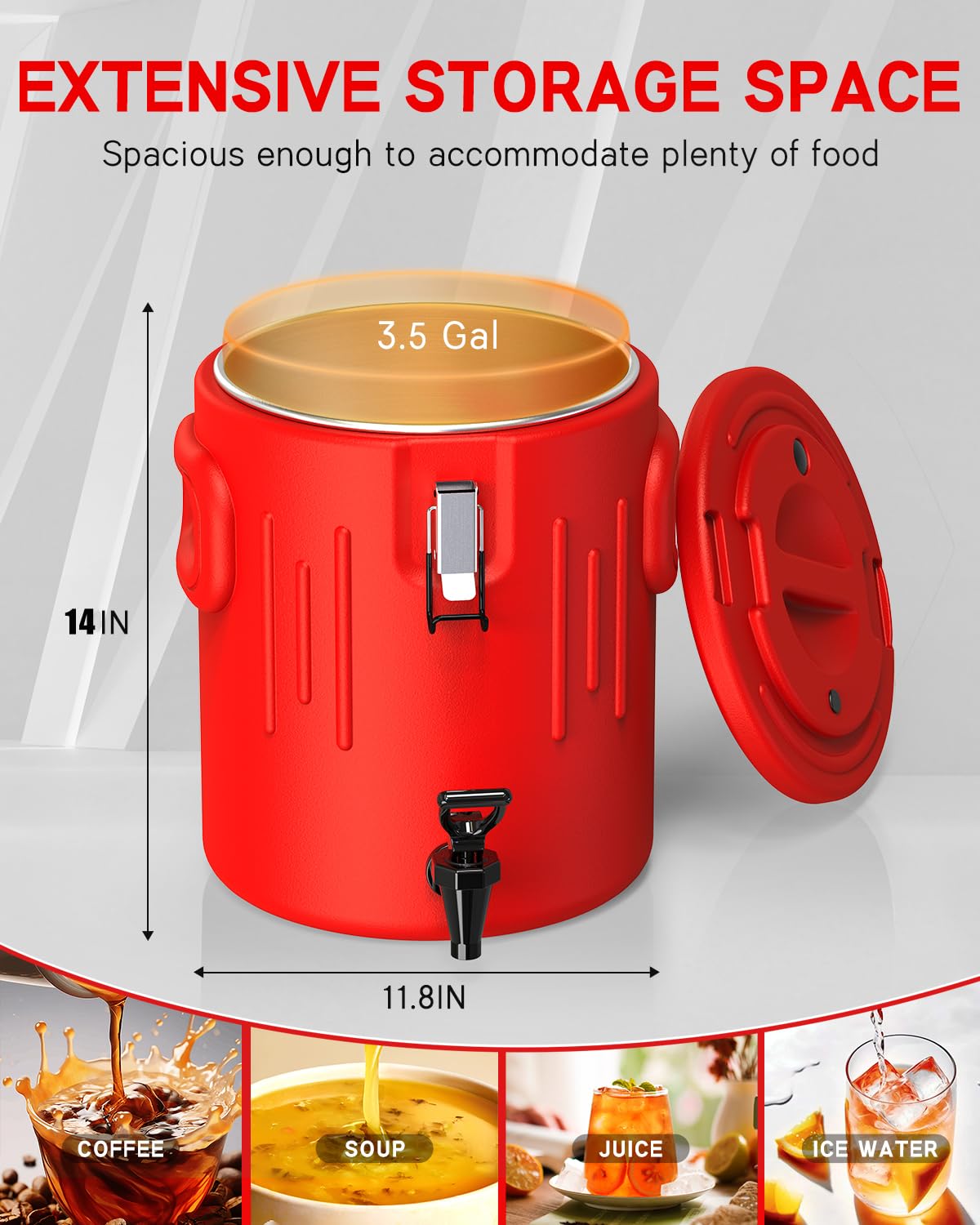 JIVGDN portable cooler for camping and parties
