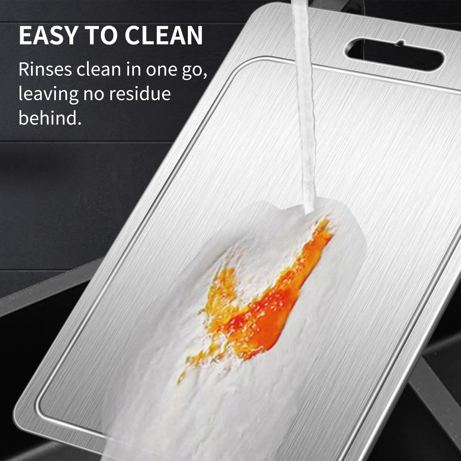 Jiwasio titanium cutting board 1.5mm thickness resists warping for long-term reliability.