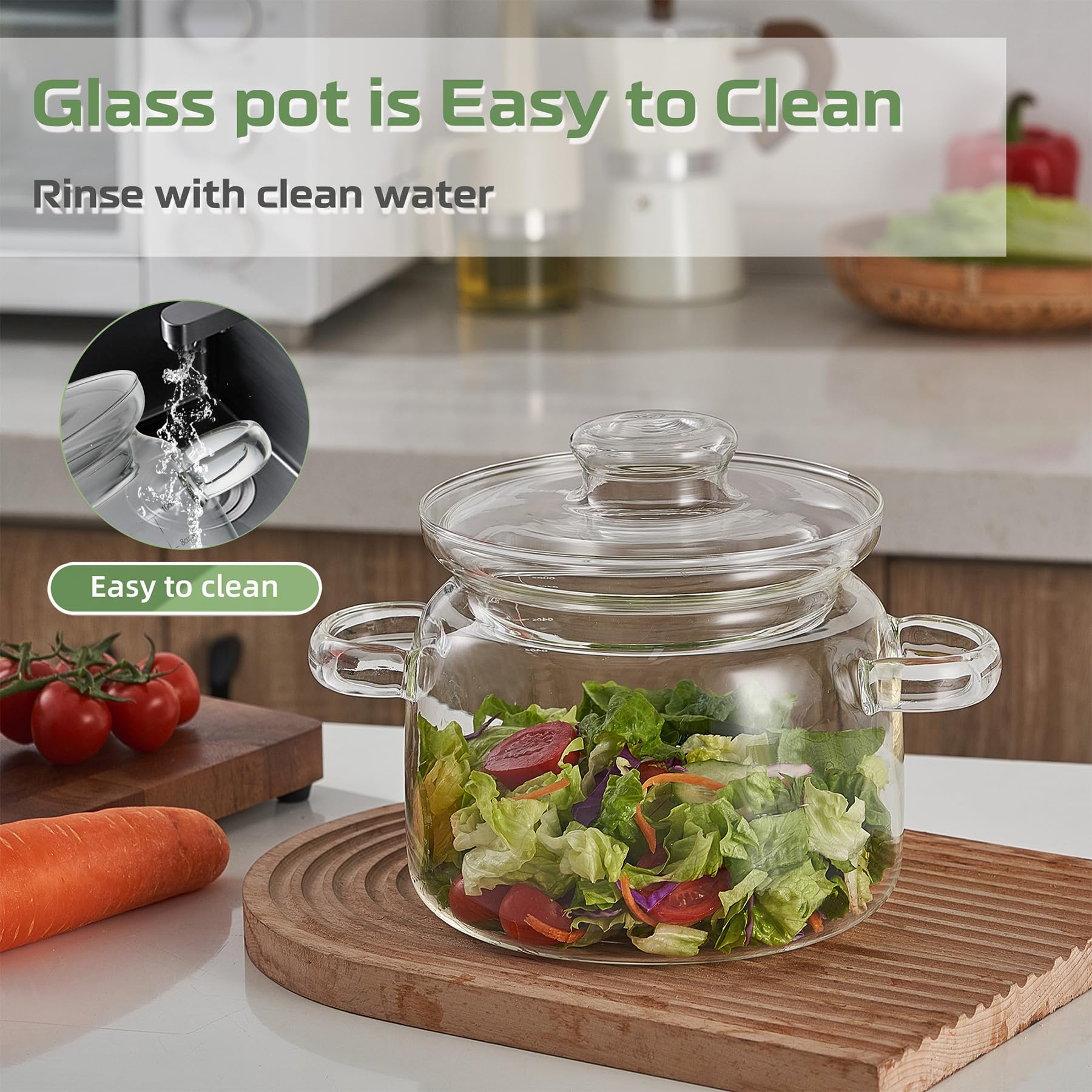 Jjojcll fridge- and stovetop-safe design for versatile kitchen use.