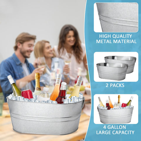 JJXUANER champagne bucket in metal with durable finish