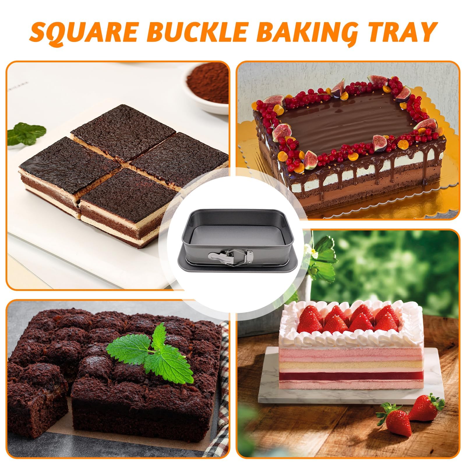 JJYHEHOT 11x7 inch pan delivers even heating for consistent bakes.