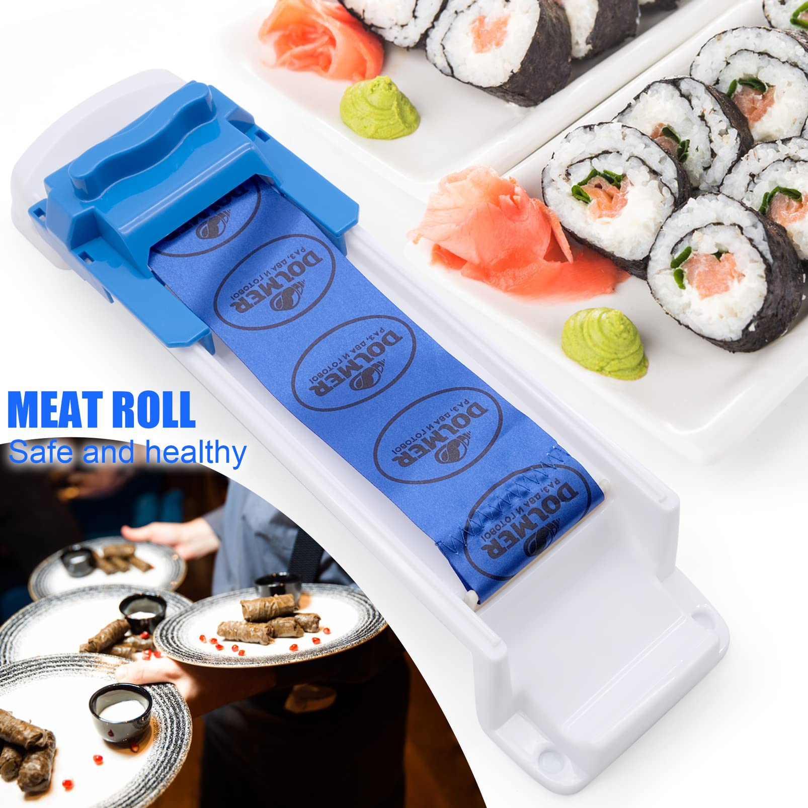 JJYHEHOT dolma roll maker assists sushi and veggie wraps at home