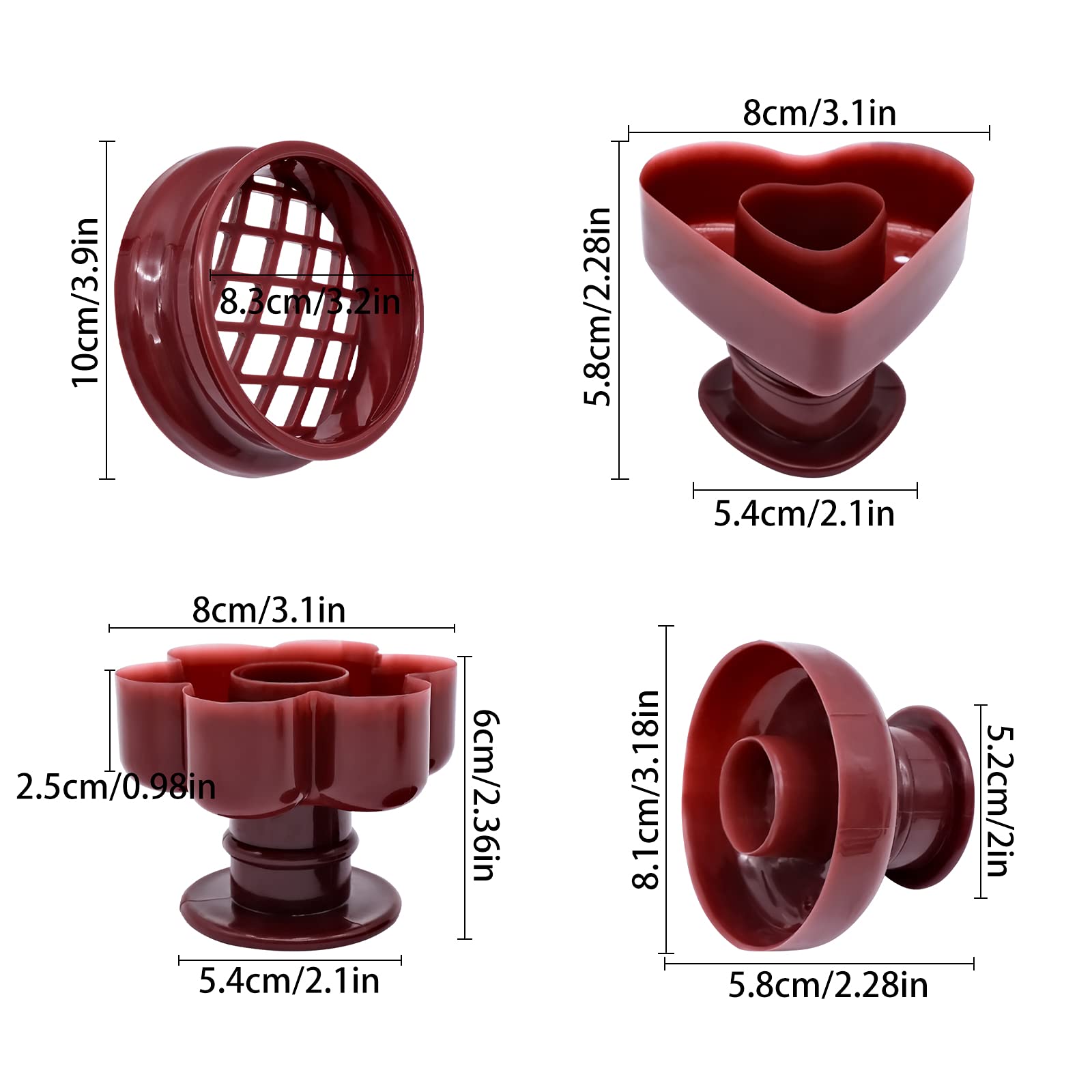 JJYHEHOT flower-shaped donut mold for decorative pastries.