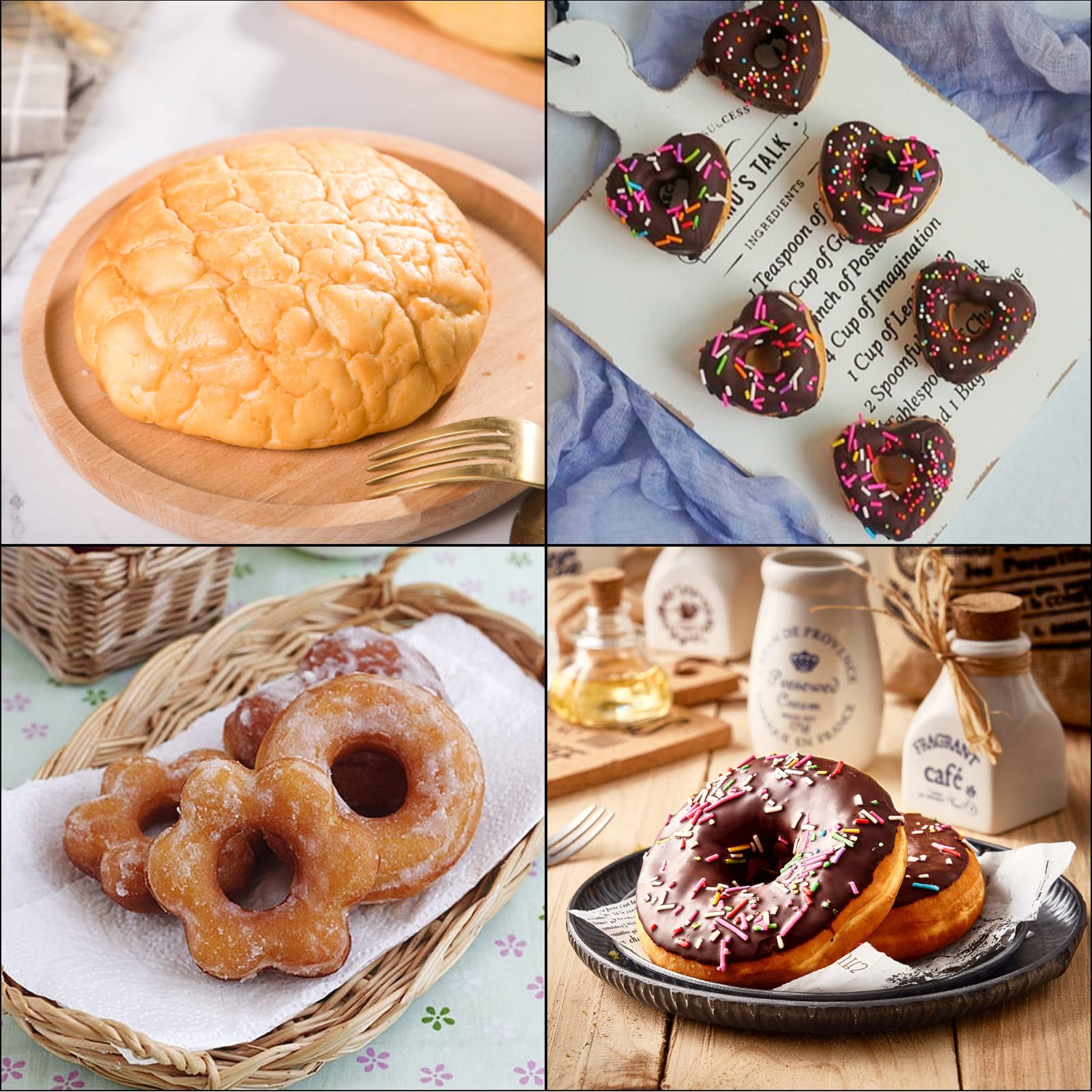 JJYHEHOT food-grade plastic donut mold ensures safe baking.