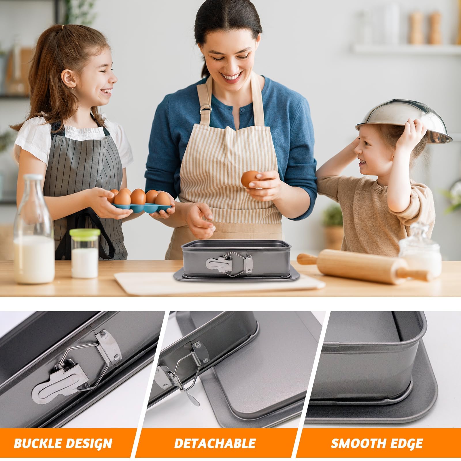 JJYHEHOT easy-release latch ensures clean, intact cakes.