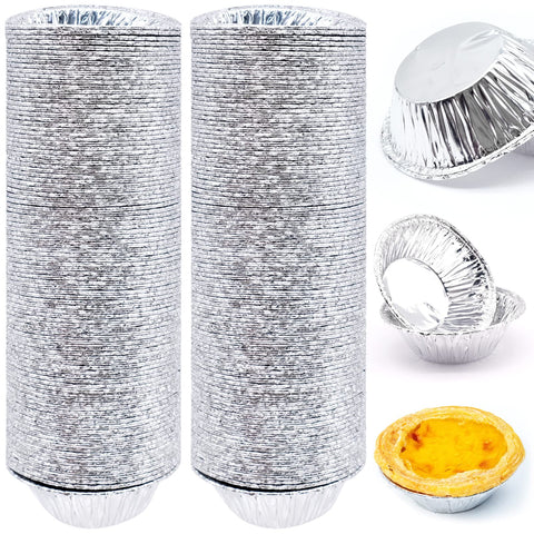 JJYHEHOT egg tart foil cups for even heat and easy release
