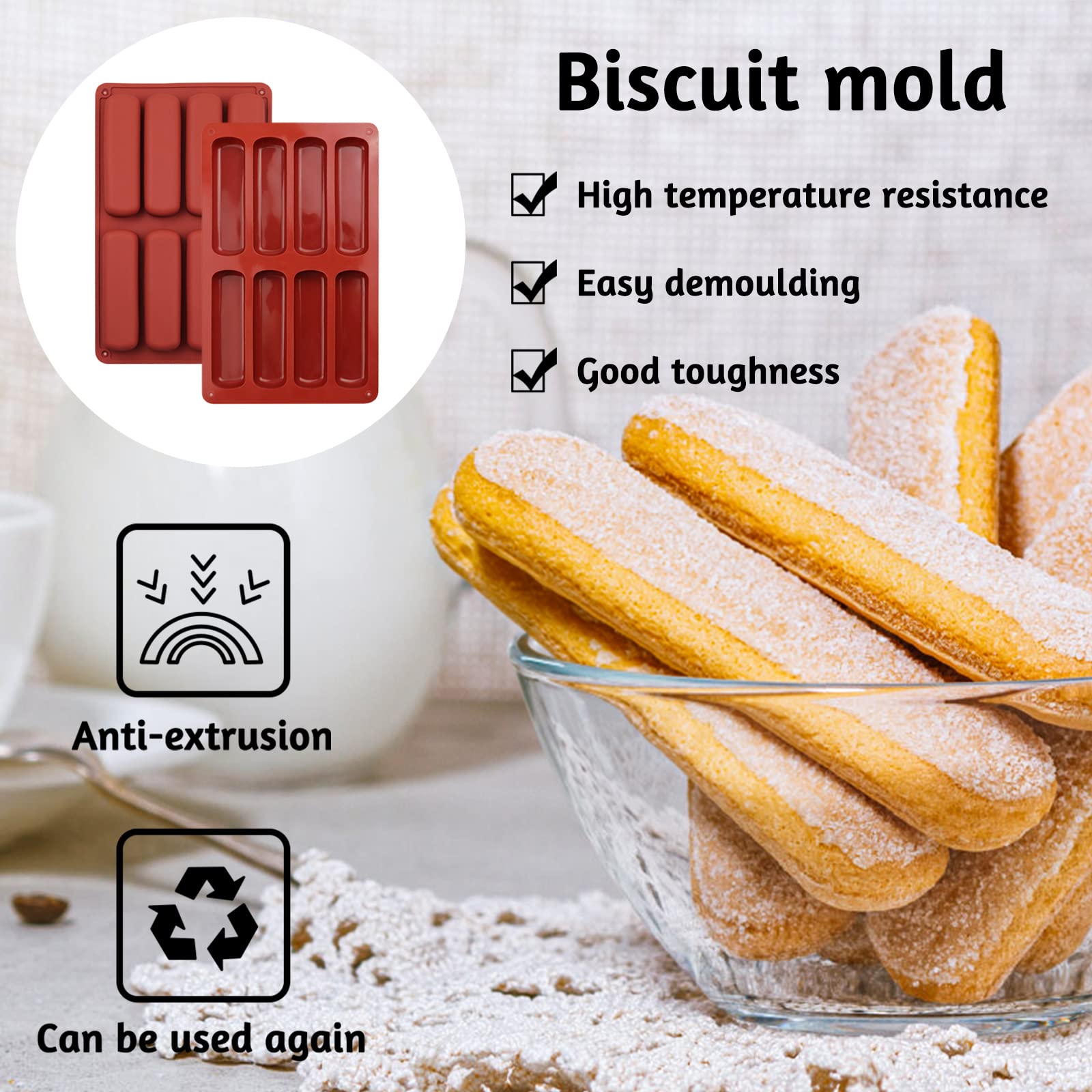 JJYHEHOT food-grade silicone withstands oven and freezer for versatile cooking