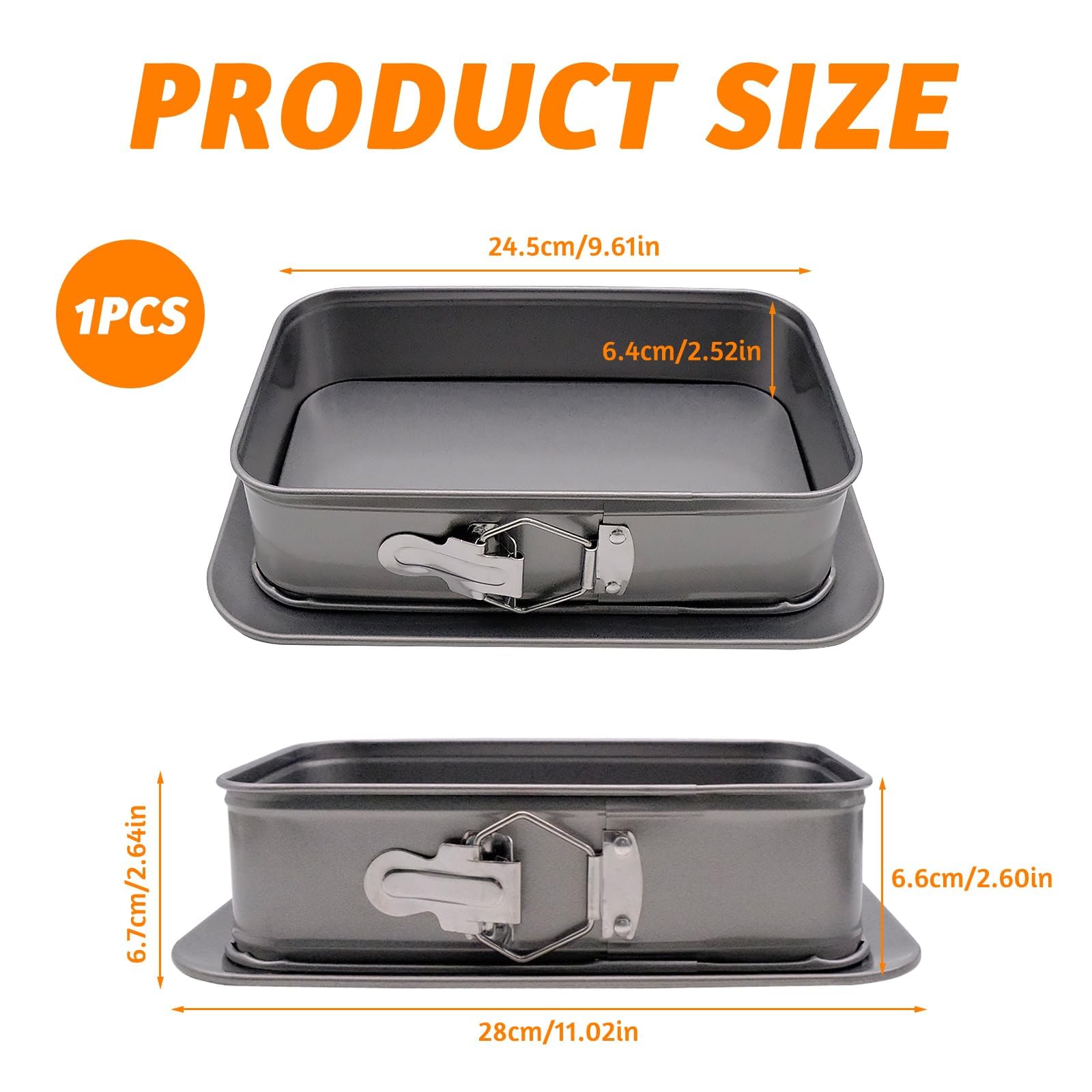 JJYHEHOT leak-proof base prevents batter spills during baking.