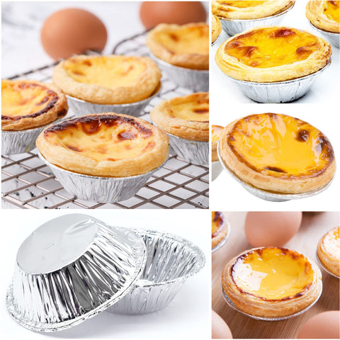 JJYHEHOT non-stick egg tart mould enables clean removal