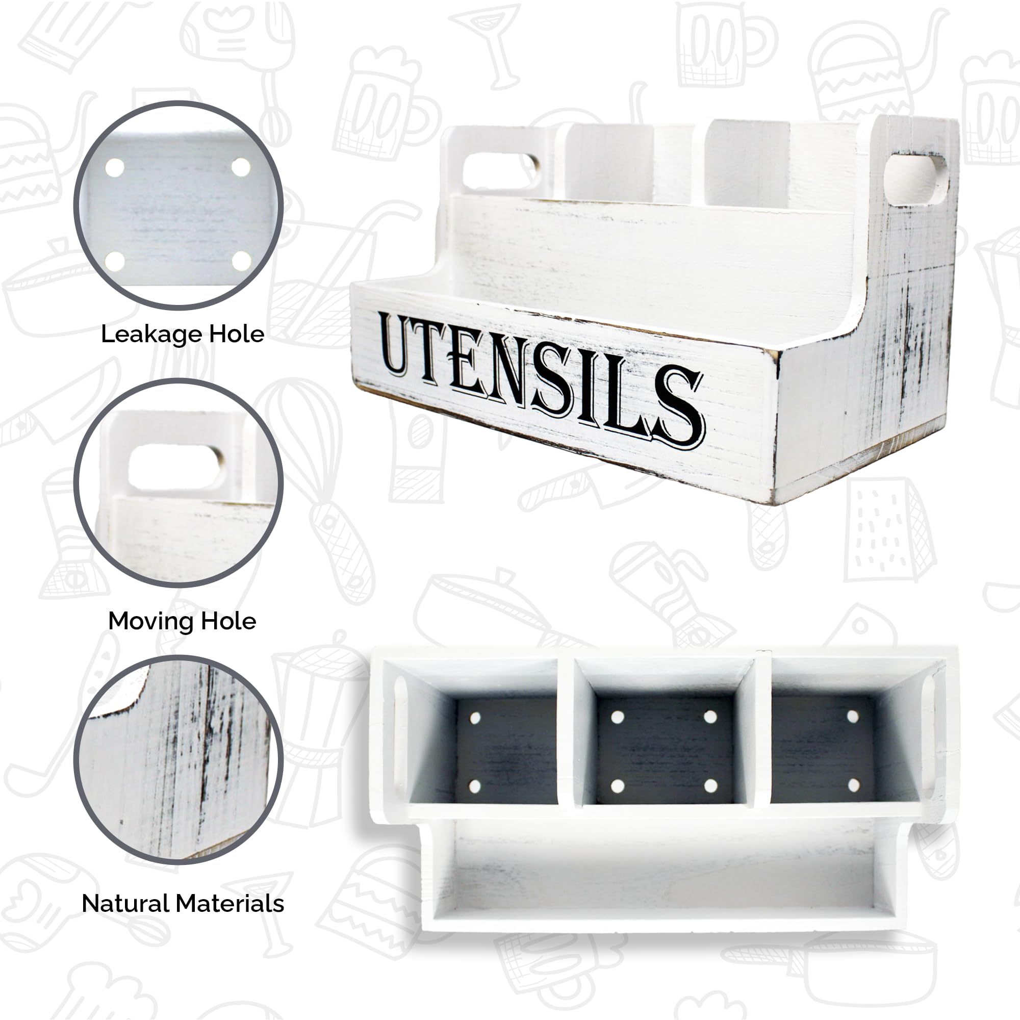 JKS Essentials portable design with side handles makes transport to table or patio easy.