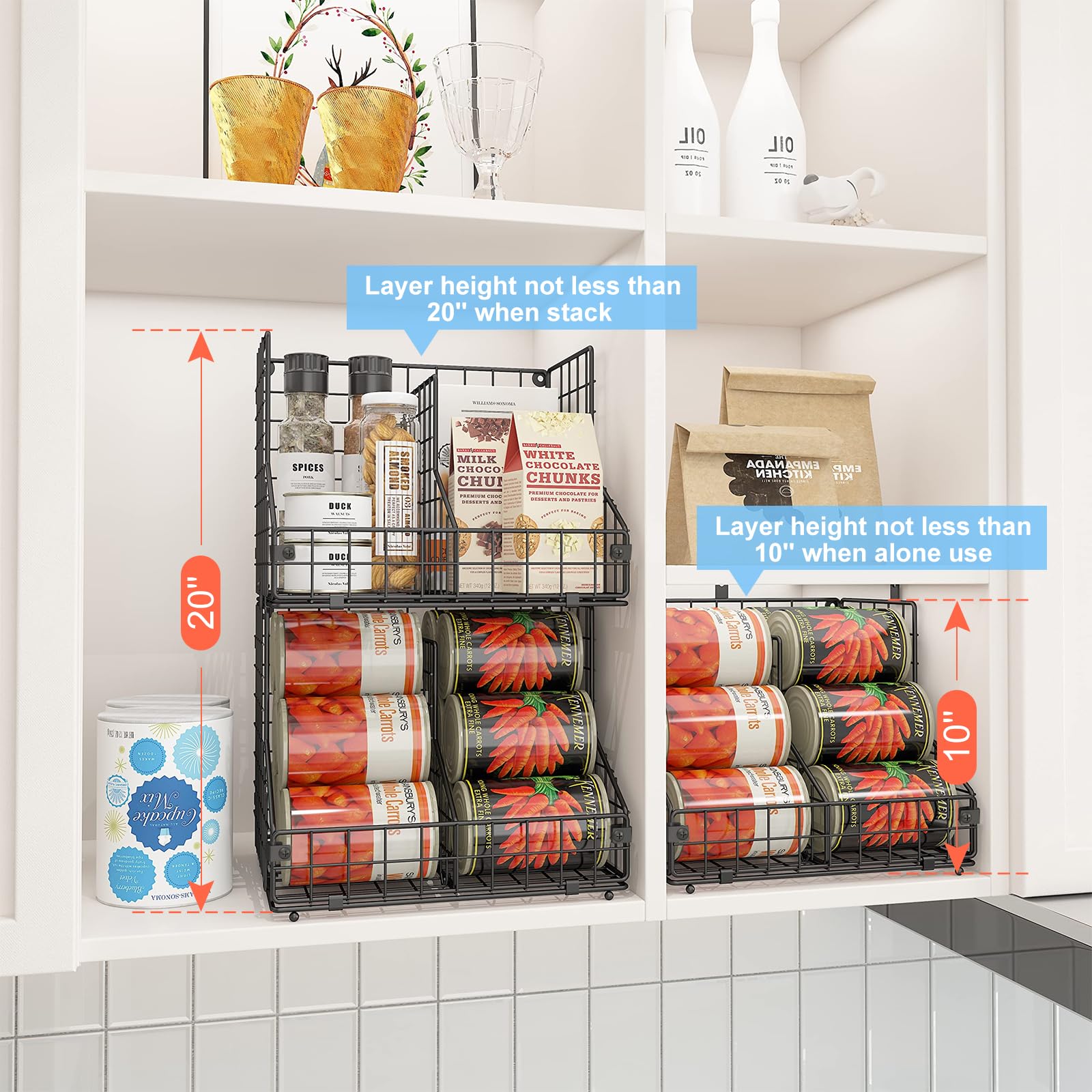 JKsmart adjustable dividers soda cans lets you customize widths for neat shelves