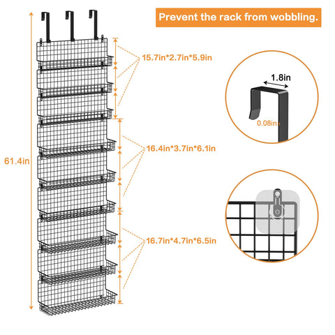 JKsmart adjustable spacing and three-size set enables flexible configuration.