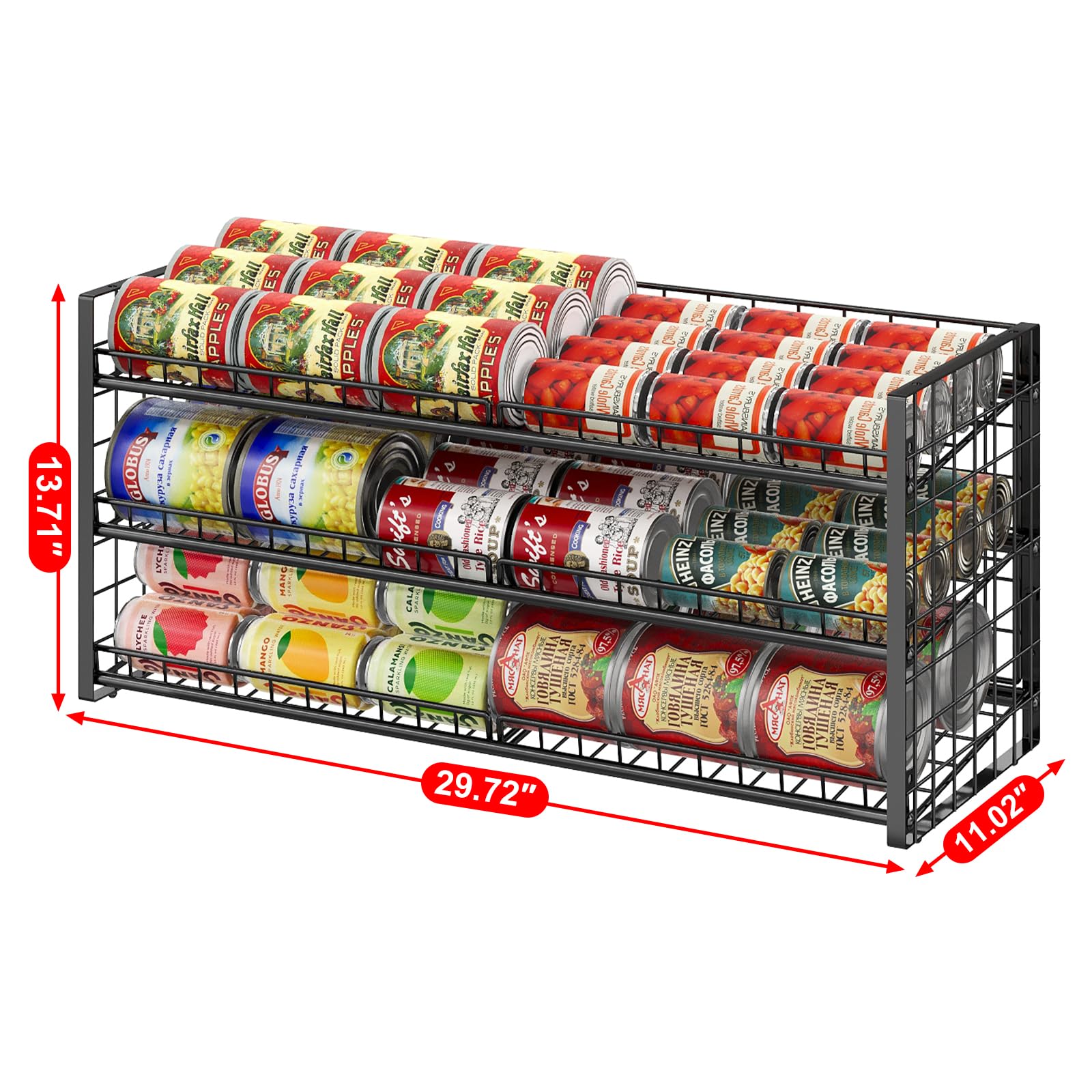 JKsmart adjustable tilted tier enables front access for cans