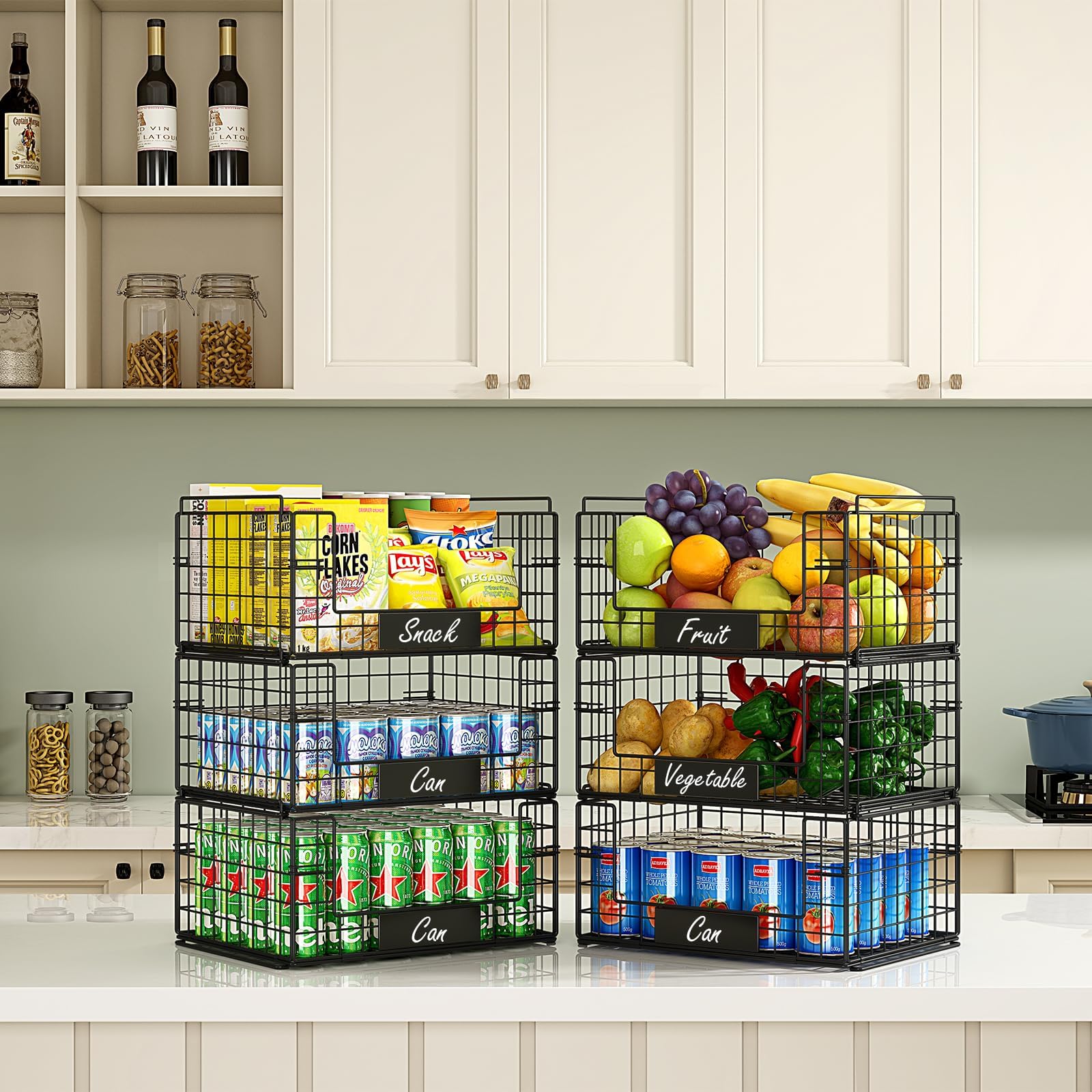 JKsmart name plates for baskets simplify labeling and item identification.