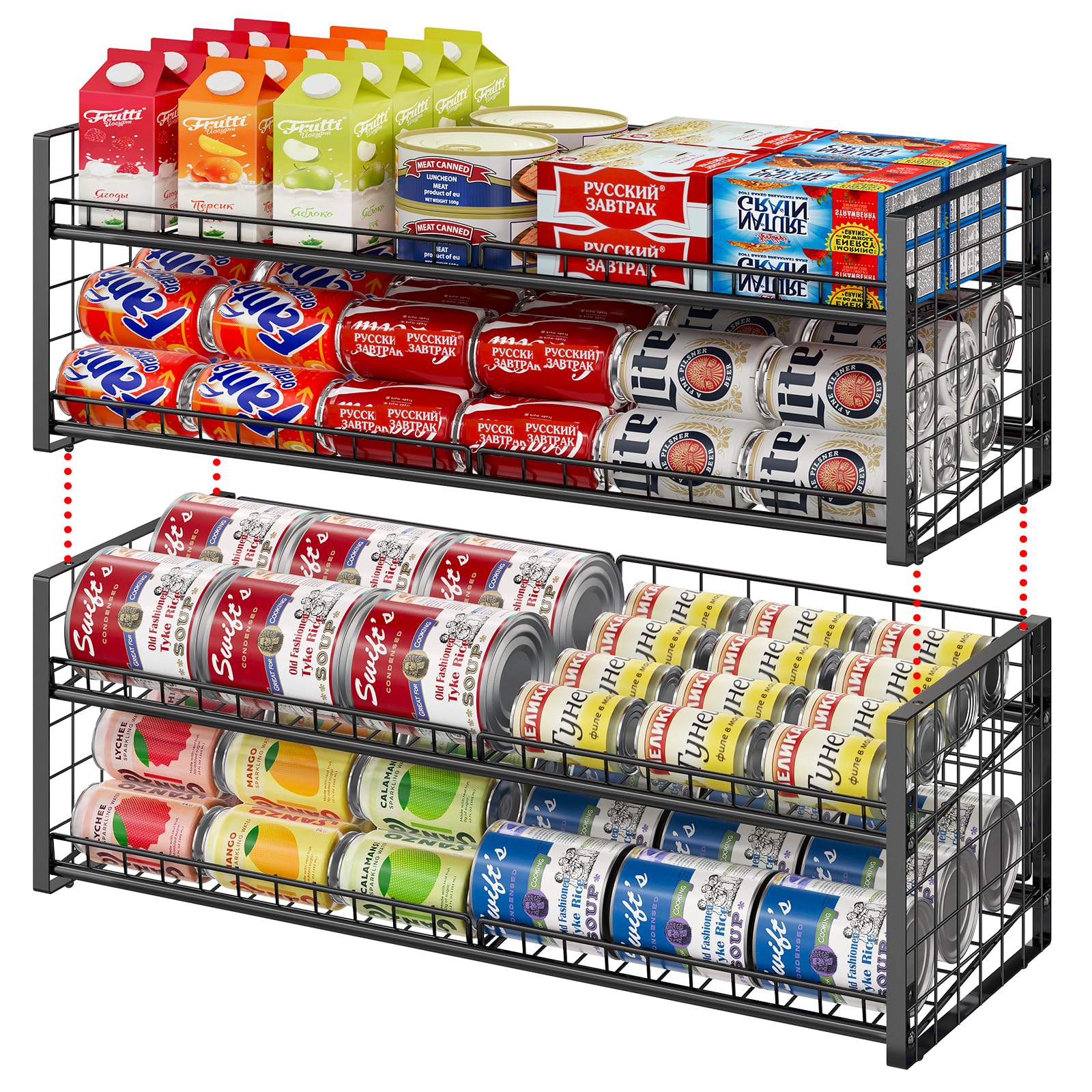 JKsmart secure back and side nets prevent cans from falling