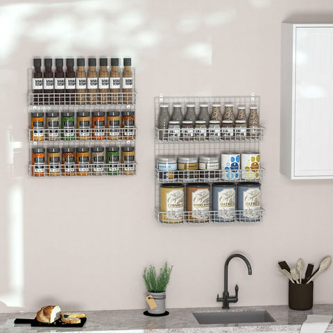 JKsmart spice rack bathroom use keeps cosmetics and toiletries tidy.