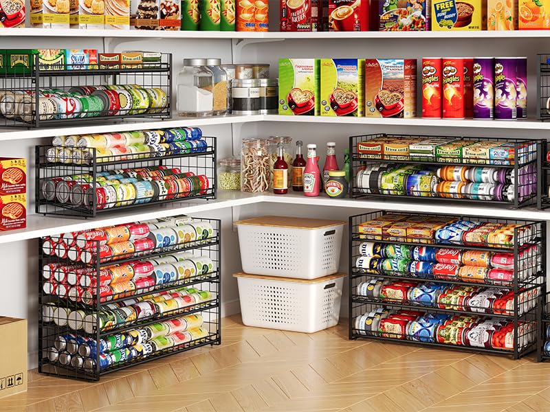 JKsmart stackable can rack tower maximizes standing storage space
