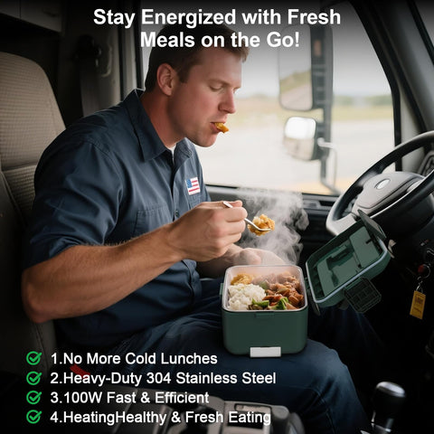 Interior with two-layer design for organized meals and flavor separation