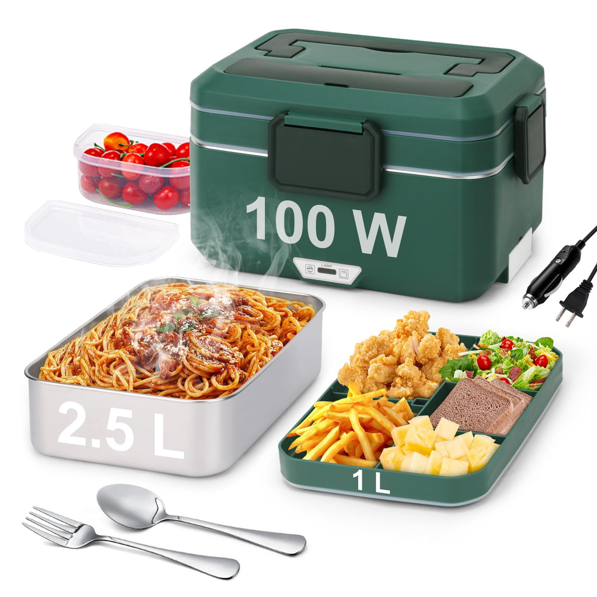 Jleiiofe electric lunch box outer view for versatile car and office meals