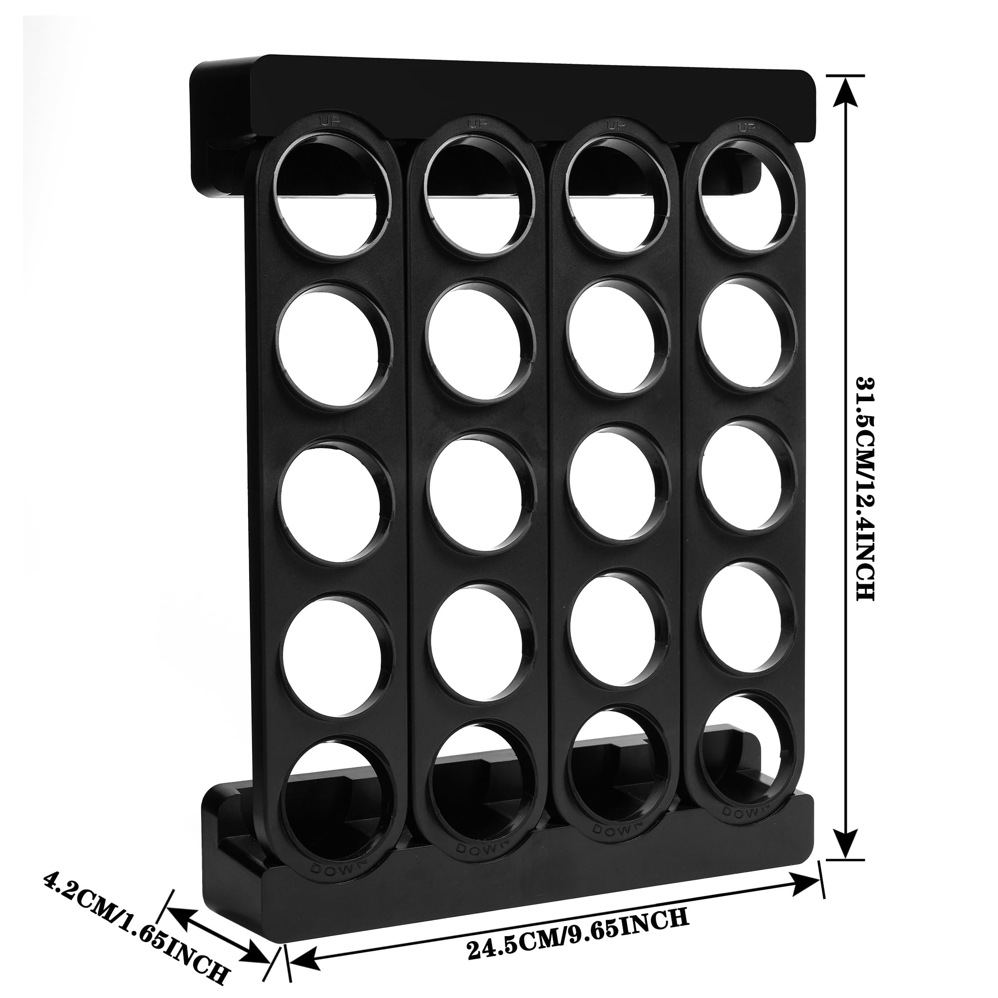 JMBTLUS pod holder securely stores 20 K-Cup capsules for daily use.
