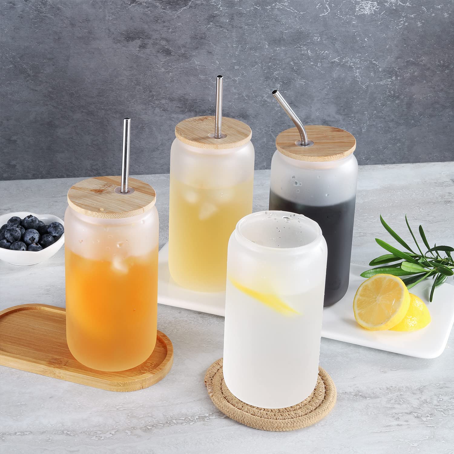 JMScape beer can glass lids with silicone rings keep drinks fresh.