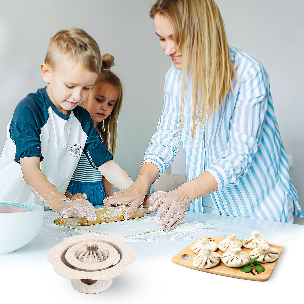 jnhuy Baozi Maker hollow design cleans quickly after use.