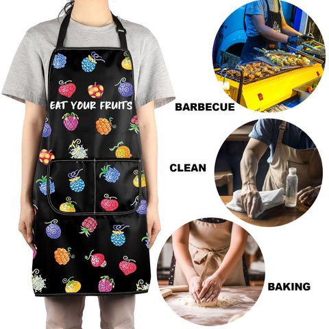 JNIAP Baking Apron protecting clothes during messy kitchen moments