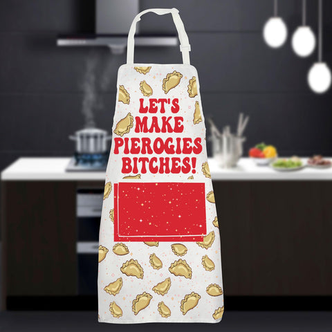 JNIAP Pierogi Apron multiuse design suitable for grilling, baking, and more.